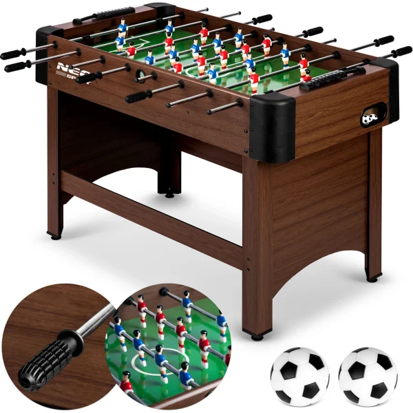 Настільний футбольний стіл Neosport 118x61x79 см NS-804 темно-коричневий