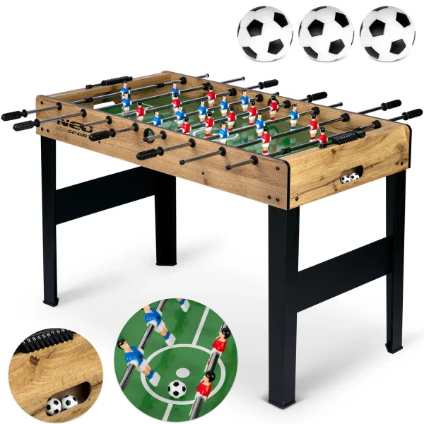 Настільний футбольний стіл Neosport 118x61x79 см NS-805 дерево
