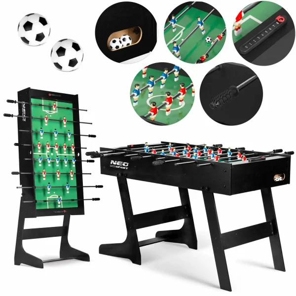 Настільний футбольний стіл Neosport 121 x 61 x 80 см NS-803 чорний