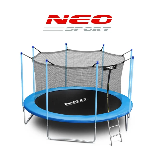 Садовий Батут з внутрішньою сіткою та драбиною Neo-Sport 12 футів/374 см - Зображення 9
