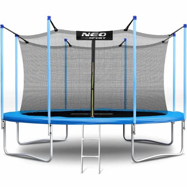 Neo-Sport 13 FT IN (404 см) — Батут з Внутрішньою Сіткою та Драбиною для Безпечних Стрибків у Великій Родині - Зображення 5