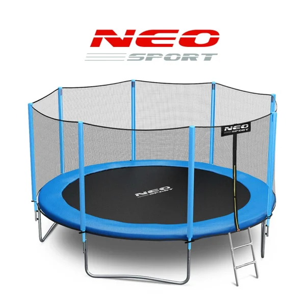Садовий Батут із зовнішньою сіткою та драбиною Neo-Sport 13 футів/404 см - Зображення 5