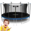 Садовий Батут із внутрішньою сіткою та драбиною Neo-Sport 15 футів/465 см
