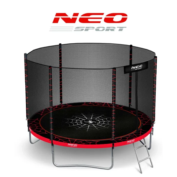 Садовий Батут із зовнішньою сіткою та драбиною Neo-Sport 6 футів/183 см - Зображення 8