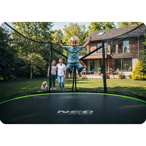 Садовий Батут із зовнішньою сіткою та драбиною Neo-Sport 6 футів/183 см - Зображення 6