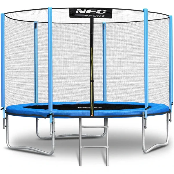 Садовий Батут із зовнішньою сіткою та драбиною Neo-Sport 8 футів/252 см - Зображення 9