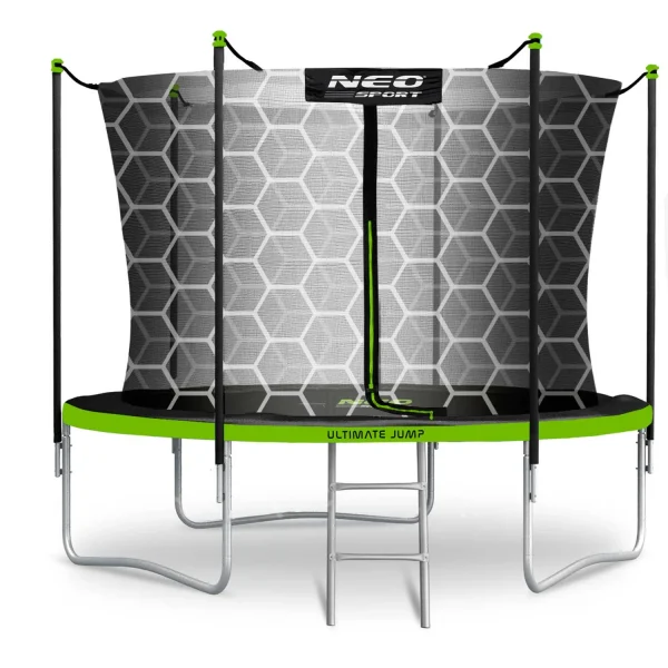 Садовий Батут із внутрішньою сіткою та драбиною Neo-Sport 8 футів/252 см - Зображення 2