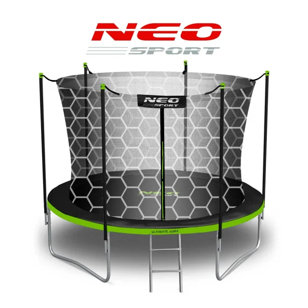 Садовий Батут із внутрішньою сіткою та драбиною Neo-Sport 8 футів/252 см - Зображення 12