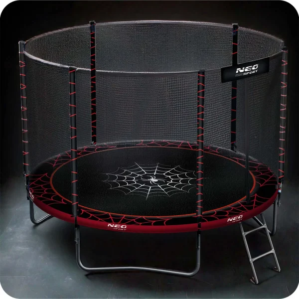 Neo-Sport 8 FT OUT (252 см) — Батут з Зовнішньою Сіткою та Драбинкою для Садового Простору - Зображення 5