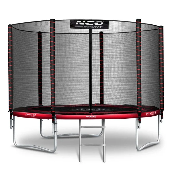 Neo-Sport 8 FT OUT (252 см) — Батут з Зовнішньою Сіткою та Драбинкою для Садового Простору - Зображення 2