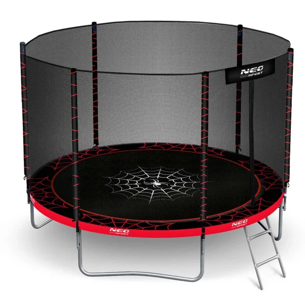 Neo-Sport 8 FT OUT (252 см) — Батут з Зовнішньою Сіткою та Драбинкою для Садового Простору - Зображення 10