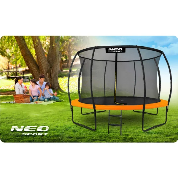 Neo-Sport 12 FT (374 см) — Профільований Батут з Внутрішньою Сіткою для Родинного Купання у Саду - Зображення 6