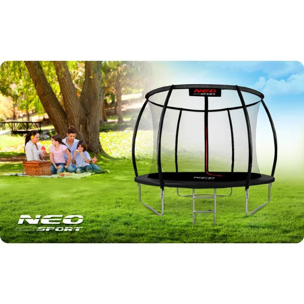 Neo-Sport 8 FT Профільований (252 см) — Батут для Дачі з Внутрішньою Сіткою та Міцною Конструкцією - Зображення 9