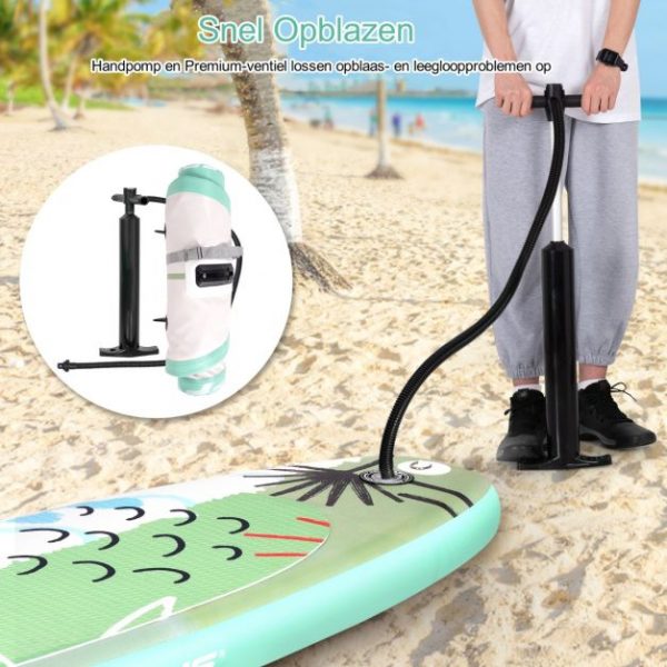 Дошка Costway SUP 320 см Висока стабільність та комфорт для активного відпочинку на воді - Зображення 3