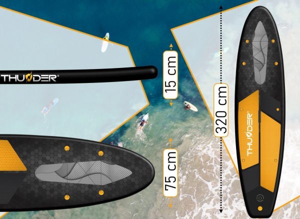 Надувна SUP Дошка Thunder IPPO 320 — Яскравий Стиль і Стабільність для Ваших Водних Пригод - Зображення 5