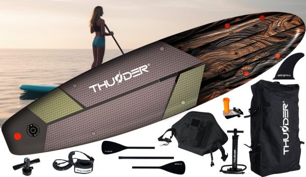 SUP Дошка Thunder WOOD 320 см — Натуральна Естетика та Надійність для Активного Відпочинку - Зображення 2