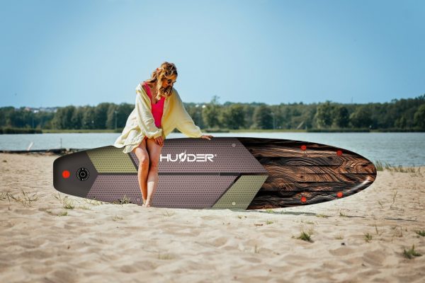 SUP Дошка Thunder WOOD 320 см — Натуральна Естетика та Надійність для Активного Відпочинку - Зображення 5