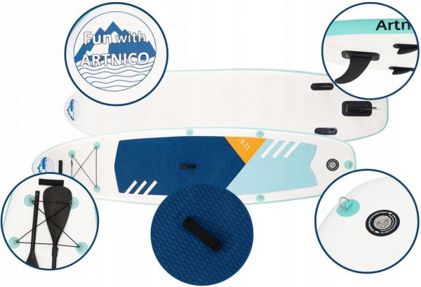 SUP Board Artnico Stand Up Paddle 350 см — Надувна Дошка для Спокійного Плавання - Зображення 3
