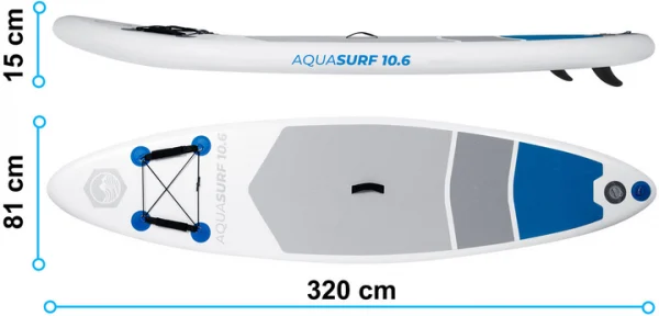 Дошка для SUP Neo-sport 170000 320 см легка, міцна і зручна для активного відпочинку - Зображення 5