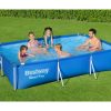 Садовий Басейн Каркасний Bestway 56411 — Прямокутний Формат 300×201×66 см для Теплих Днів