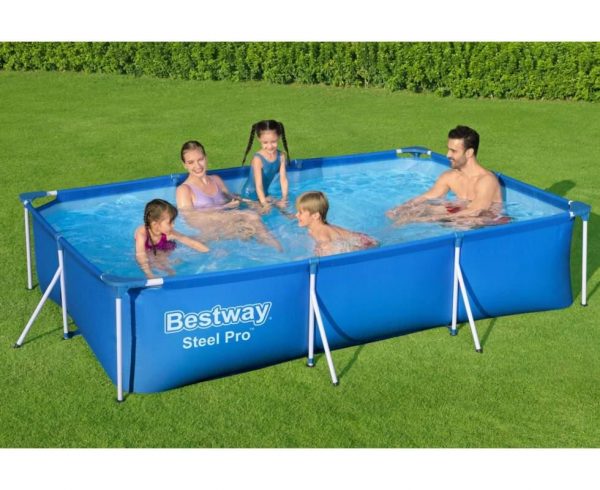 Прямокутний каркасний садовий басейн 300х201х66 см Bestway 56411