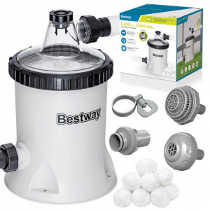 Піщаний Насос-Фільтр Bestway 58870 — 5678 л/год Чистої Води без Зайвих Турбот