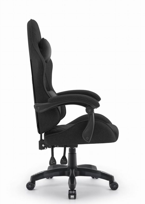 Ігрове крісло CABRO C500 Black fabric чорне стильний дизайн та зручність для геймерів - Зображення 4