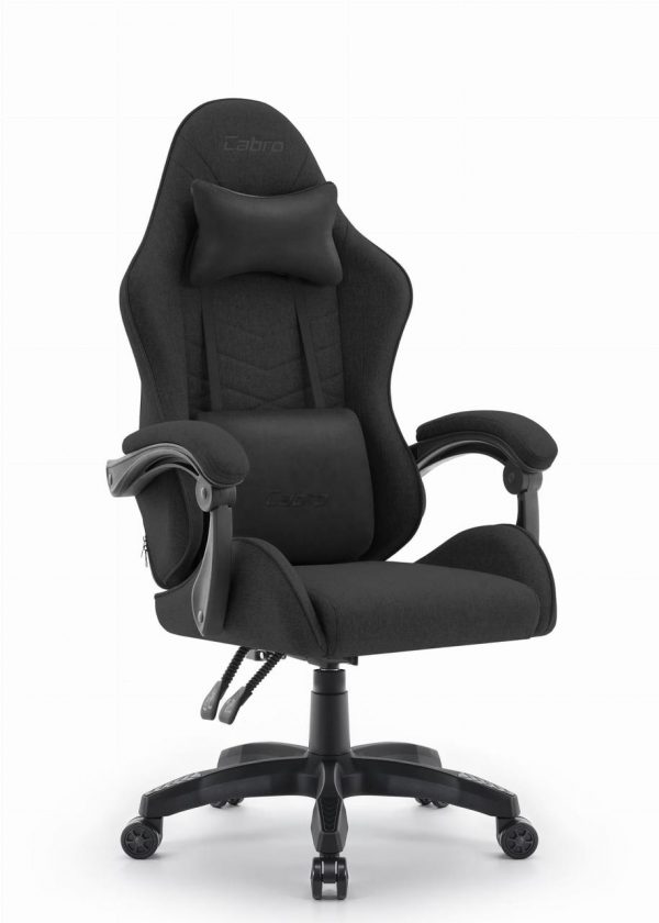 Ігрове крісло CABRO C500 Black fabric чорне стильний дизайн та зручність для геймерів - Зображення 3