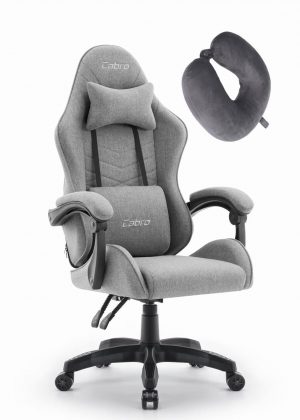 Ігрове Крісло Cabro C500 Fabric Сіро-Чорне Ідеальний Баланс Стилю та Комфорту
