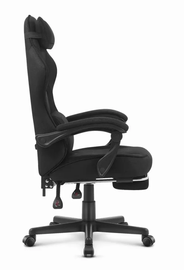 Геймерське Крісло Cabro C502 Black Fabric Чорне Максимальний Комфорт для Геймерів - Зображення 2