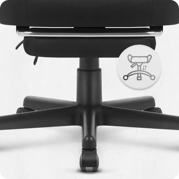 Геймерське Крісло Cabro C502 Black Fabric Чорне Максимальний Комфорт для Геймерів - Зображення 4