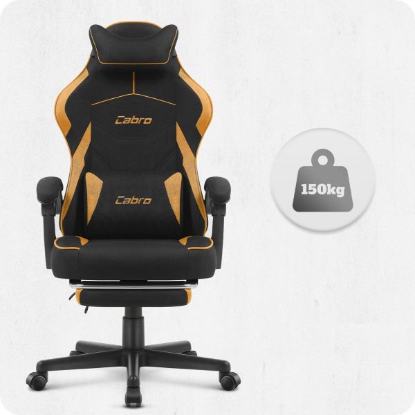 Ігрове крісло Cabro C502 FABRIC Grey black стильний дизайн та неперевершений комфорт для геймерів - Зображення 7