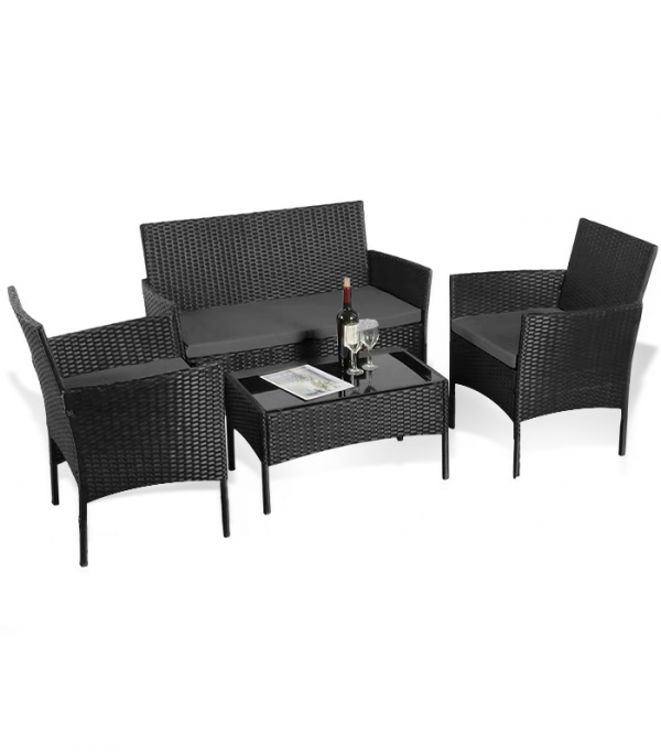 Садові Меблі Ideal Garden SFS010 Чорний — Сучасний Акцент для Зони Відпочинку