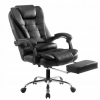Офісне Крісло Mercom SL-11 — Чорна Екошкіра для Комфорту та Стилю