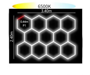 Світлодіодний Світильник ALU HEXAGON P1 11HEX 237×340 — Модульне Освітлення з Алюмінієвим Корпусом