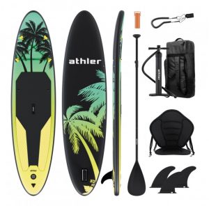 Надувна SUP Дошка 2в1 Athler Miami 70 Yellow — Веслування Стоячи та Сидячи з Максимальною Зручністю