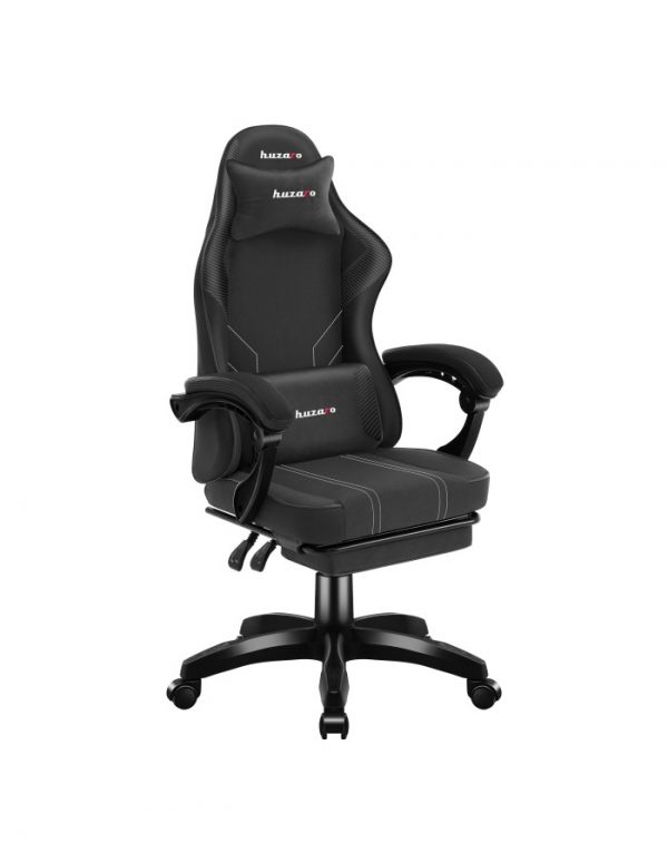 Ігрове Крісло Huzaro Force 3.7 Carbon Чорне — Ергономіка і Стриманий Дизайн для Геймера