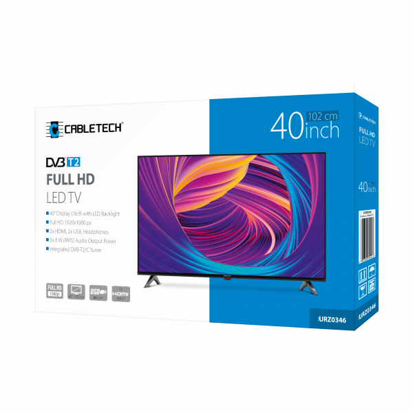 Телевізор Cabletech 40" Full HD — Яскраве Зображення та Широкий Кут Огляду - Зображення 9