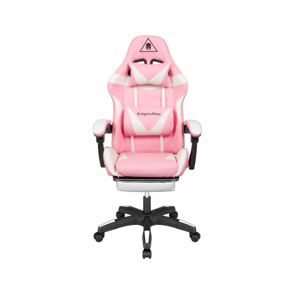 Ігрове Геймерське Крісло Kruger&Matz GX-150 біло-рожевий KM0790-P - Зображення 7