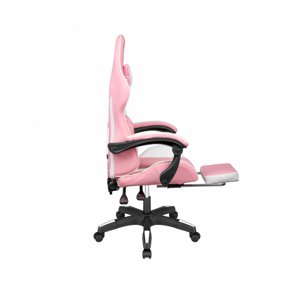 Ігрове Геймерське Крісло Kruger&Matz GX-150 біло-рожевий KM0790-P - Зображення 4