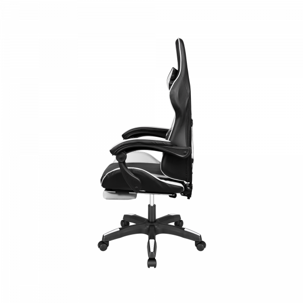 Ігрове Геймерське Крісло Kruger&Matz GX-150 чорно-біле KM0790-BW - Зображення 6