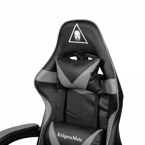 Ігрове Геймерське Крісло Kruger&Matz GX-150 чорно-сірий KM0790-G - Зображення 5