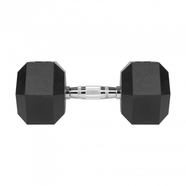 Гантель чавунна прогумована HEX 17,5 кг Rebel Active RBA-2325-17.5 - Зображення 2