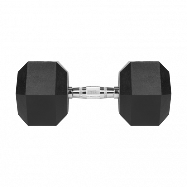 Гантель чавунна прогумована HEX 27,5 кг Rebel Active RBA-2325-27.5 - Зображення 2