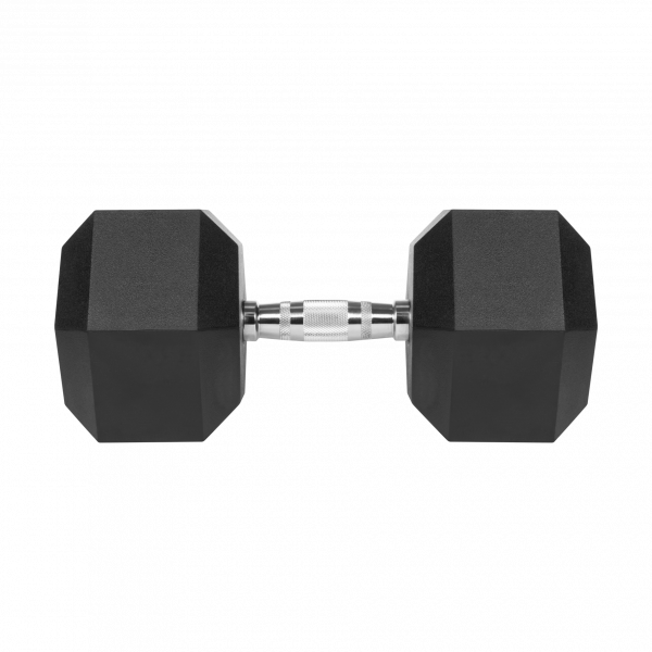Гантель чавунна прогумована HEX 35 кг Rebel Active RBA-2325-35 - Зображення 2