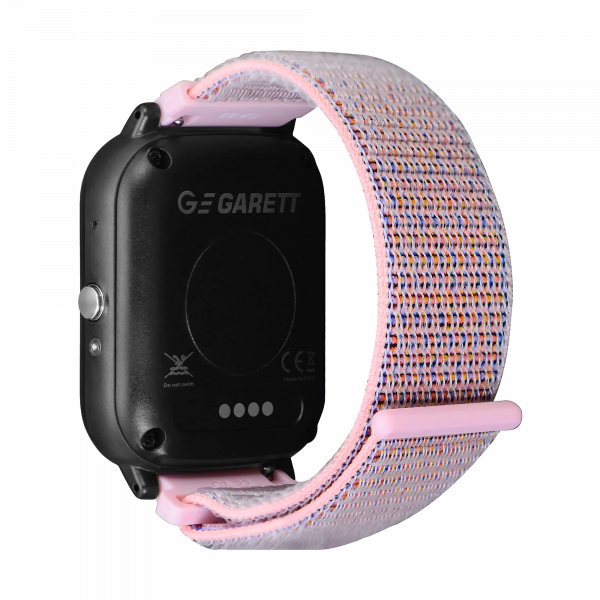 Дитячий Розумний Годинник Garett Kids Tech 4G — Рожева Липучка з 4G, Камерою та Контролем для Батьків - Зображення 5