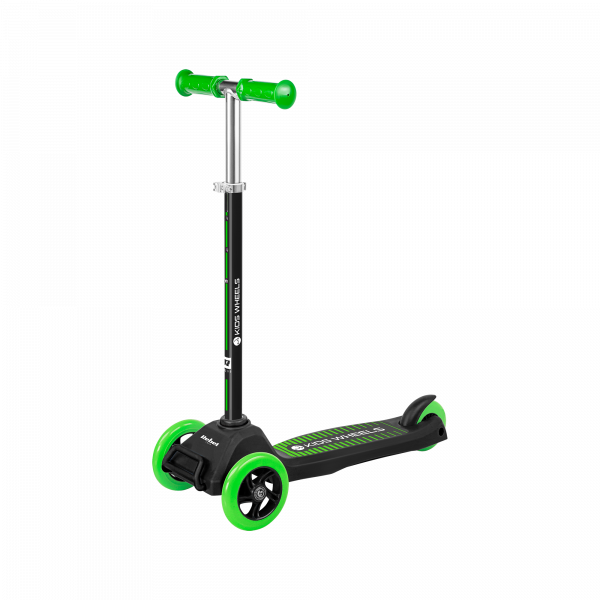 Триколісний самокат Rebel Kids Wheels зелено-чорний ZAB0121G