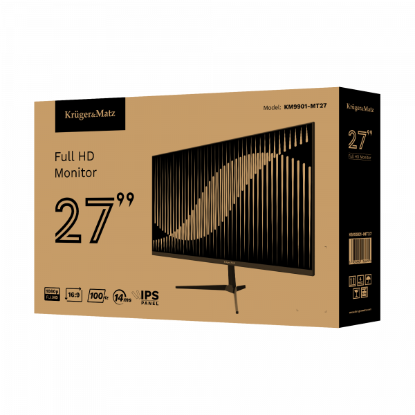Монітор Kruger&Matz 27" Full HD IPS 100Hz із динаміками - Зображення 9