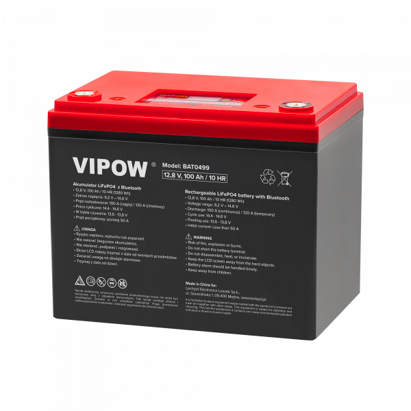 LiFePO4 100Ah акумулятор Bluetooth BAT0499