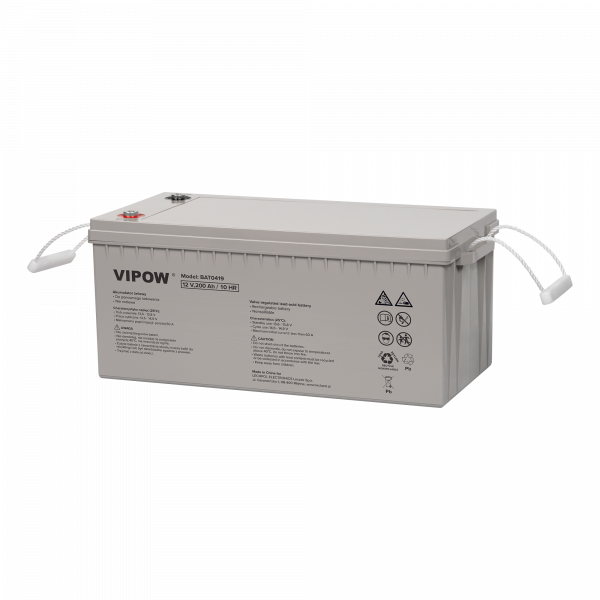 Гелевий акумулятор 12V 200Ah Vipow BAT0419